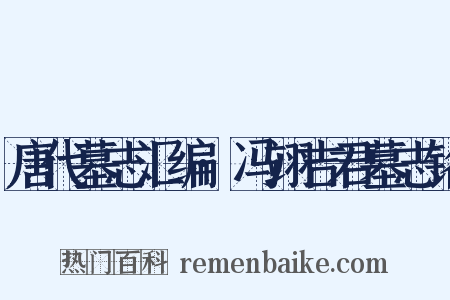 唐代墓志汇编·冯翊吉君墓志铭是什么意思的图片